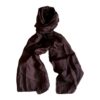 Shawl silk brown purple 45x180