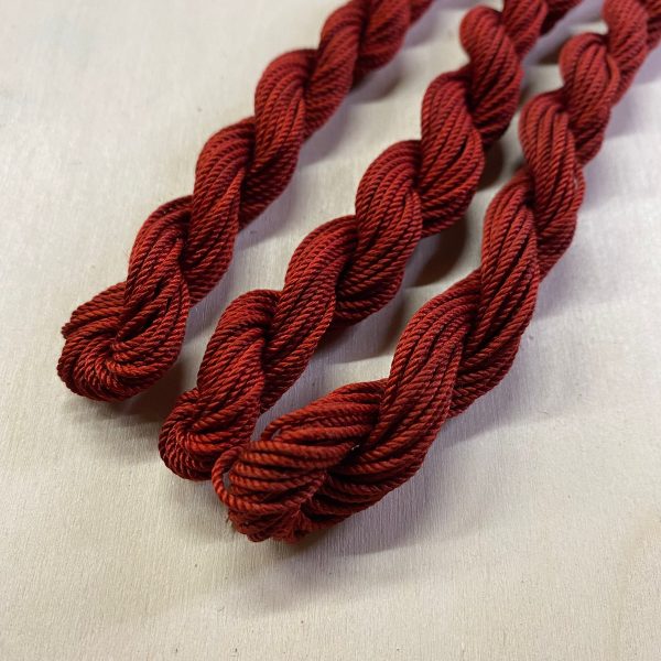 Yarn silk red