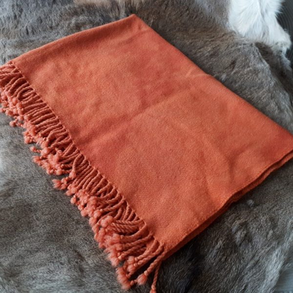 Blanket brick orange small