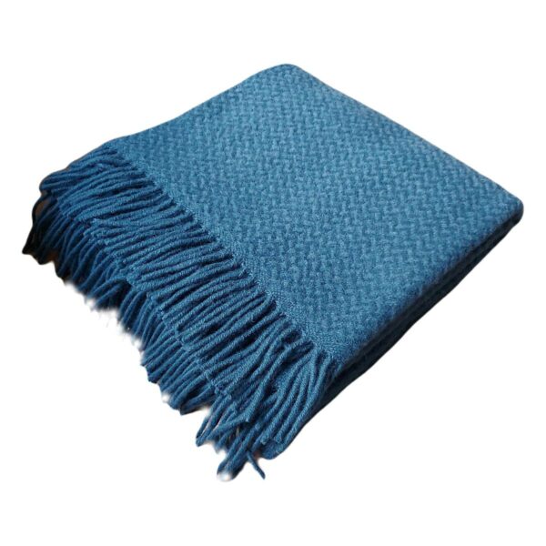 Blanket/throw wafer ink blue