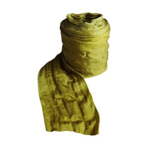 Crêpe Satin ribbon greenish yellow