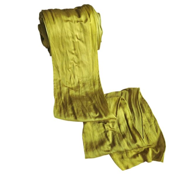 Crêpe Satin ribbon greenish yellow