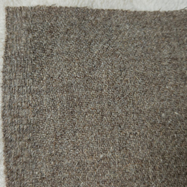 Diagonal twill wool beige-brown&grey