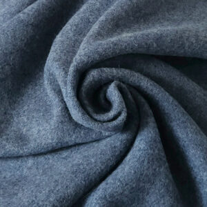 Diagonal twill wool blue melange