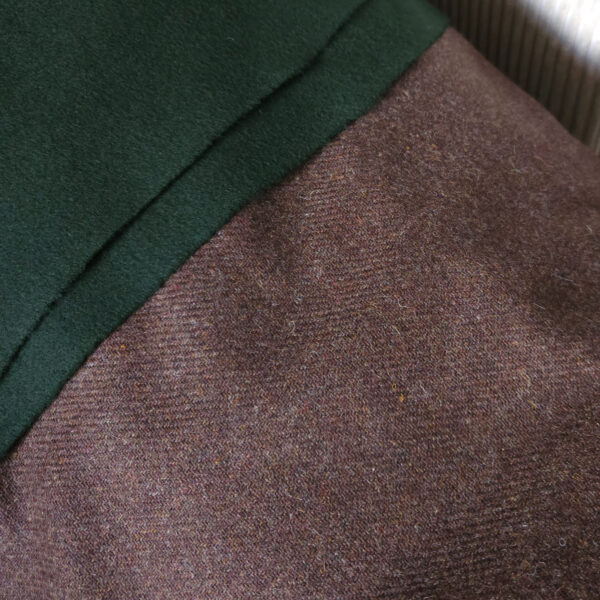 Diagonal twill wool brown