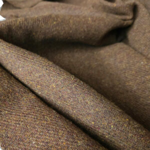 Diagonal twill wool caramel brown