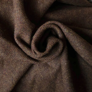 Diagonal twill wool chocolate brown