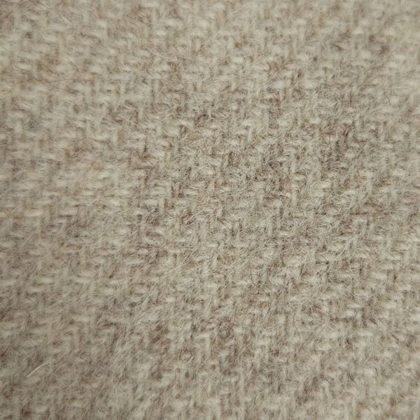 Diagonal twill wool cream-beige