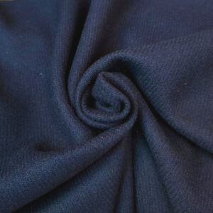 Diagonal twill wool dark navy-blue