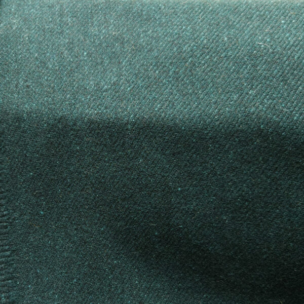 Diagonal twill wool dark turquoise-green