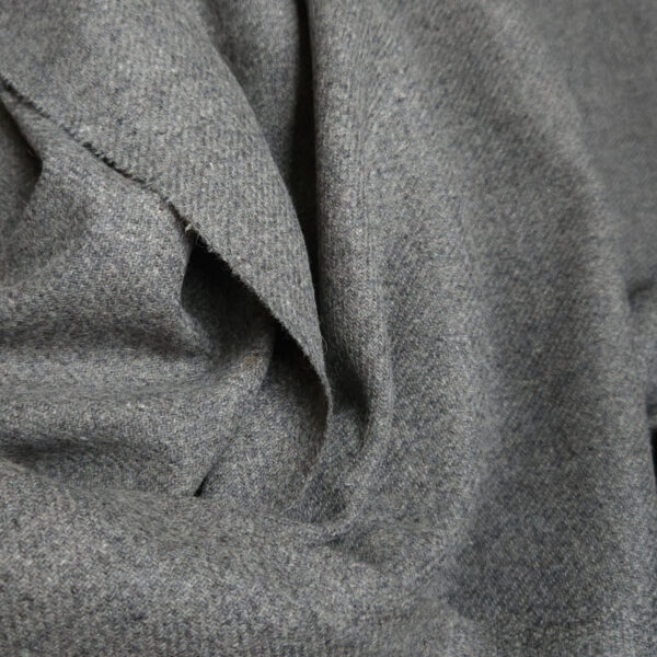 Diagonal twill wool grey