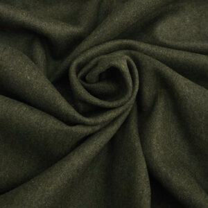 Diagonal twill wool khaki green