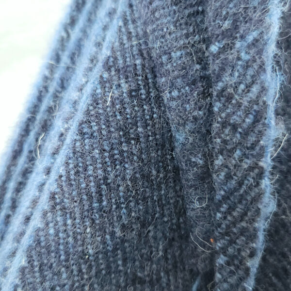Diagonal twill wool light blue&dark blue