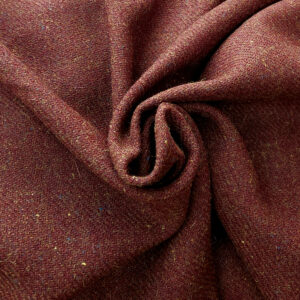 Diagonal twill wool maroon red