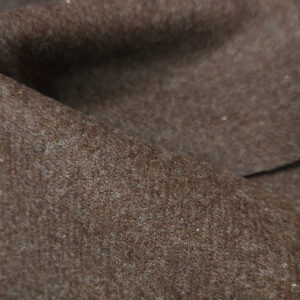 Diagonal twill wool natural brown