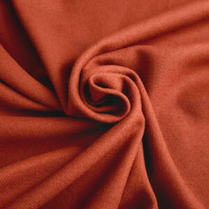 Diagonal twill wool rusty red