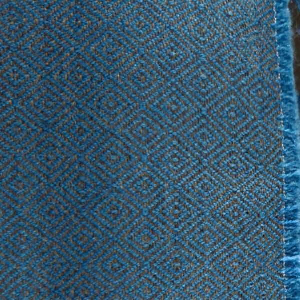 Diamond twill wool blue&anthracite