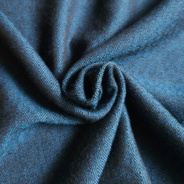 Diamond twill wool blue&black