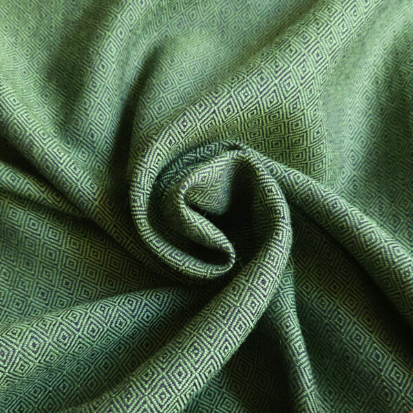 Diamond twill wool green&black