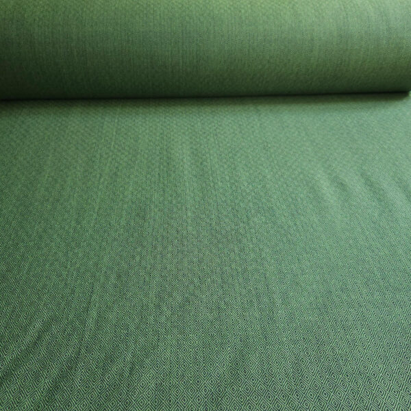 Diamond twill wool green&black