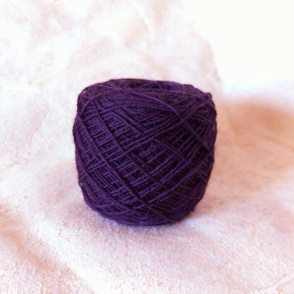 Fine yarn darker purple