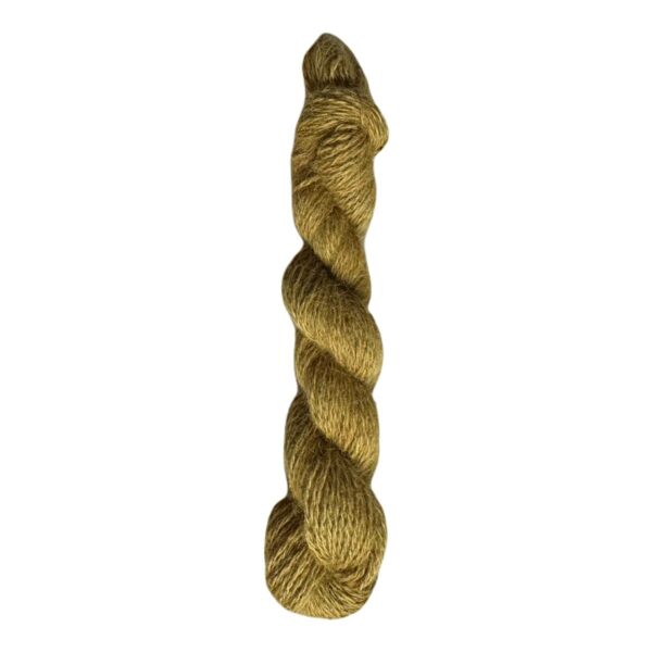 Fine yarn wool-10/2 brown-yellow 100m