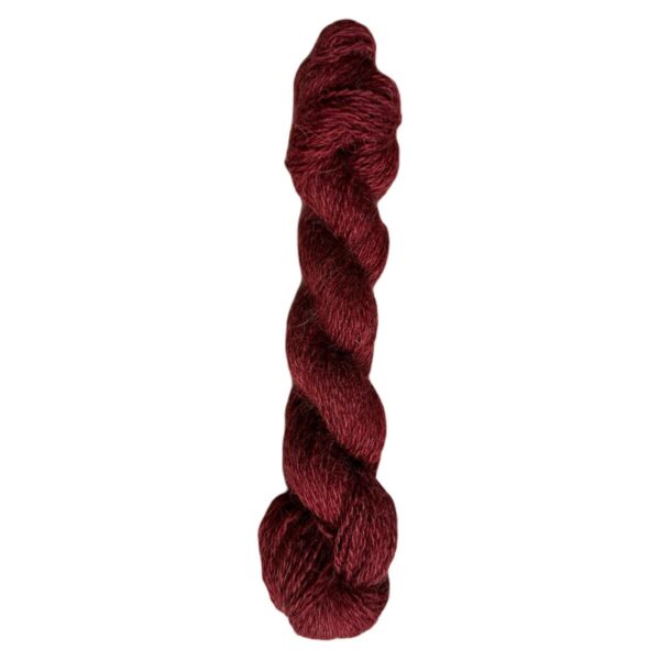 Fine yarn wool-10/2 burgundy-red 100m