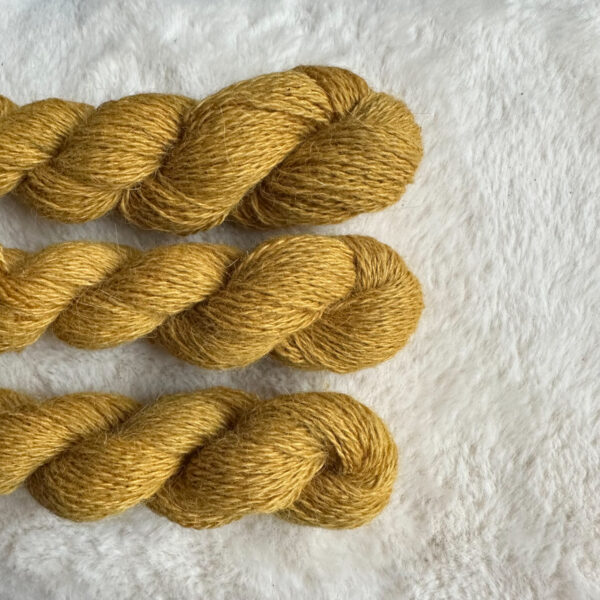 Fine yarn wool-10/2 yellow 100m