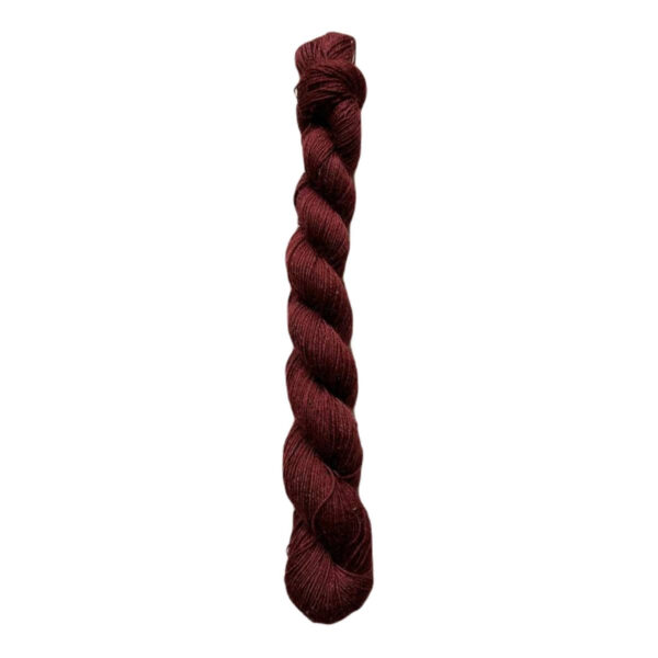 Fine yarn wool-20/4 burgundy-red 150m