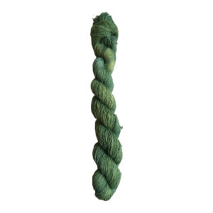 Fine yarn wool-40/2 green-melange 200m