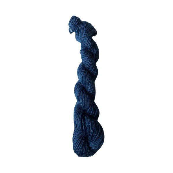 Fine yarn wool hank blue