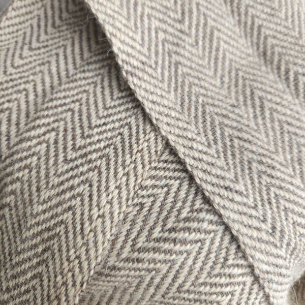 Handwoven leg wrap herringbone-twill bicolor