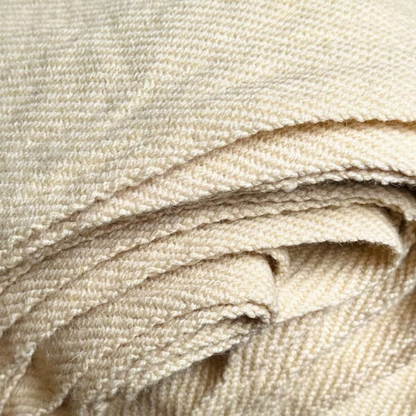 Handwoven wool diagonal twill 395g