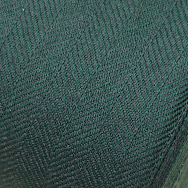 Herringbone twill wool green&black