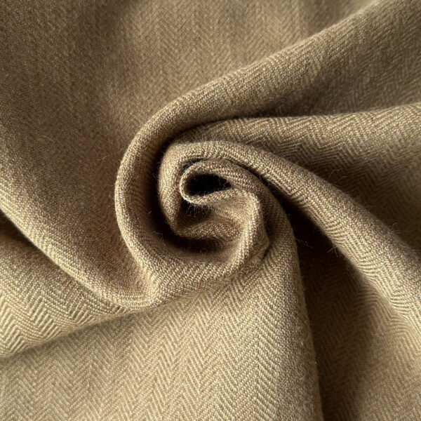 Herringbone twill wool grey&beige