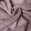 Herringbone twill wool pink&black