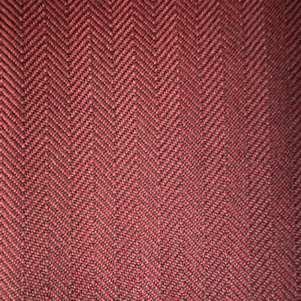 Herringbone twill wool red&black