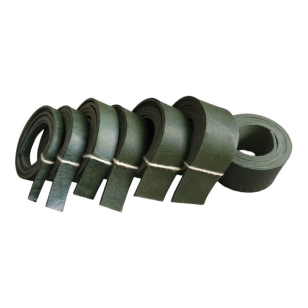 Leather strap green 3.3mm