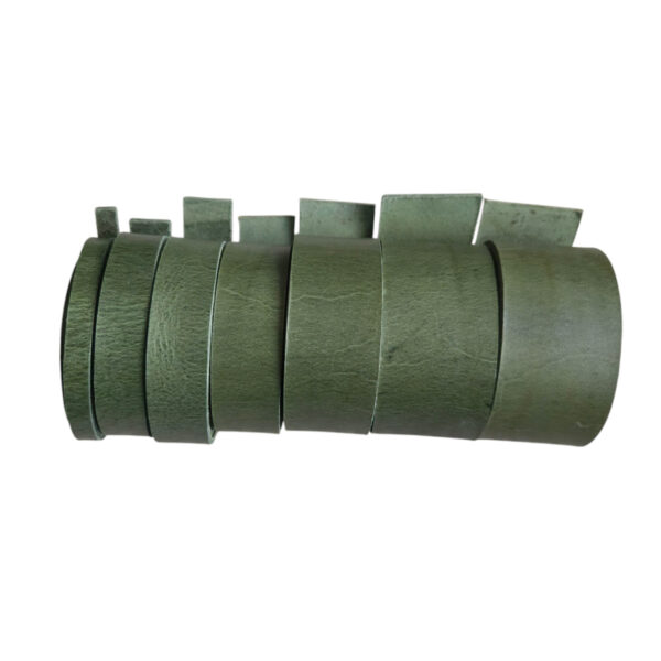Leather strap green 3.3mm