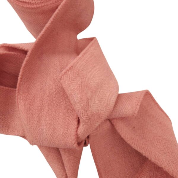 Leg wrap herringbone twill salmon-pink