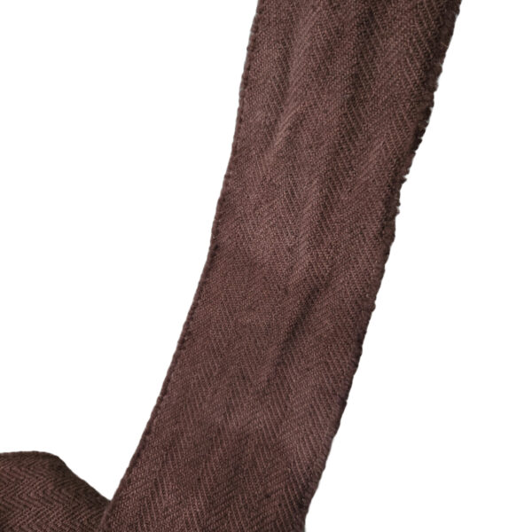 Leg wrap herringbone twill brown