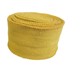 Leg wrap herringbone twill yellow