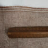 Linen diamond twill brown&white