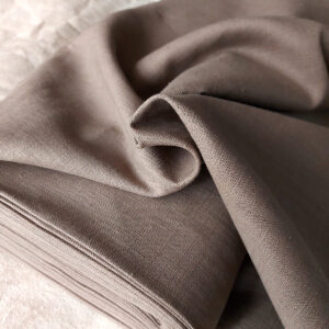 Plainweave linen grey brown