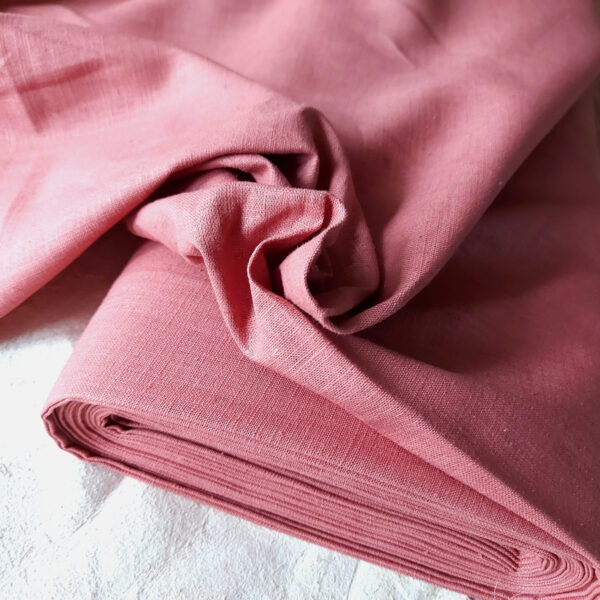 Plainweave linen antique pink