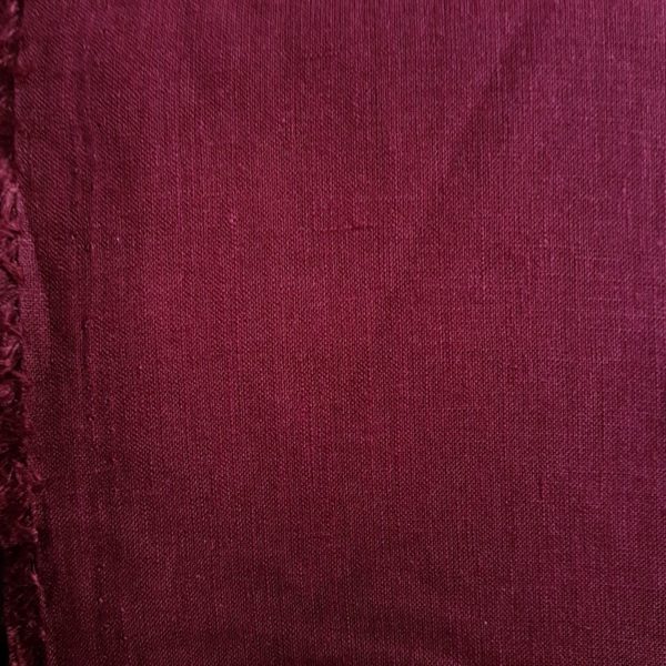 Plainweave linen purple red
