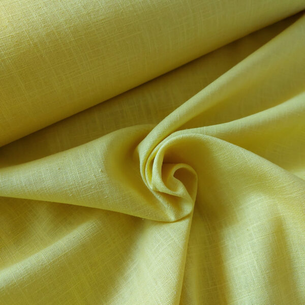 Plainweave linen yellow