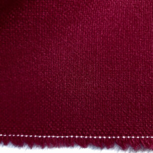 Plainweave wool bordeaux red