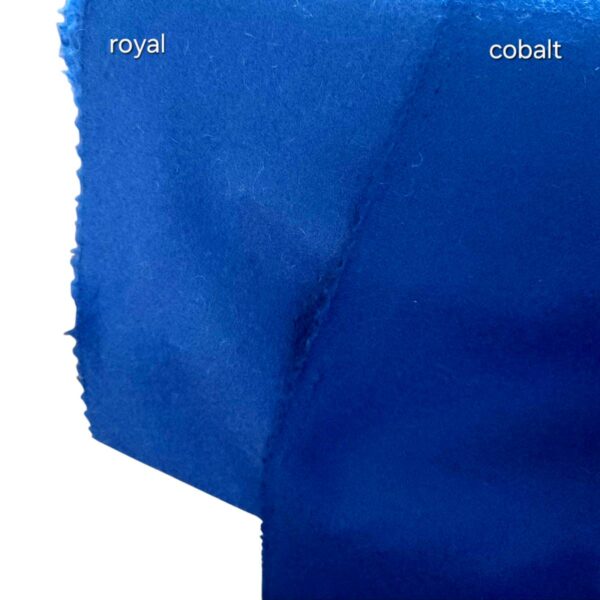 Plainweave wool felted royal blue