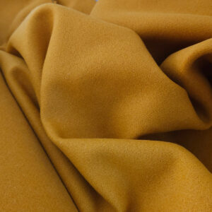 Plainweave wool felted ochre-mustard yellow